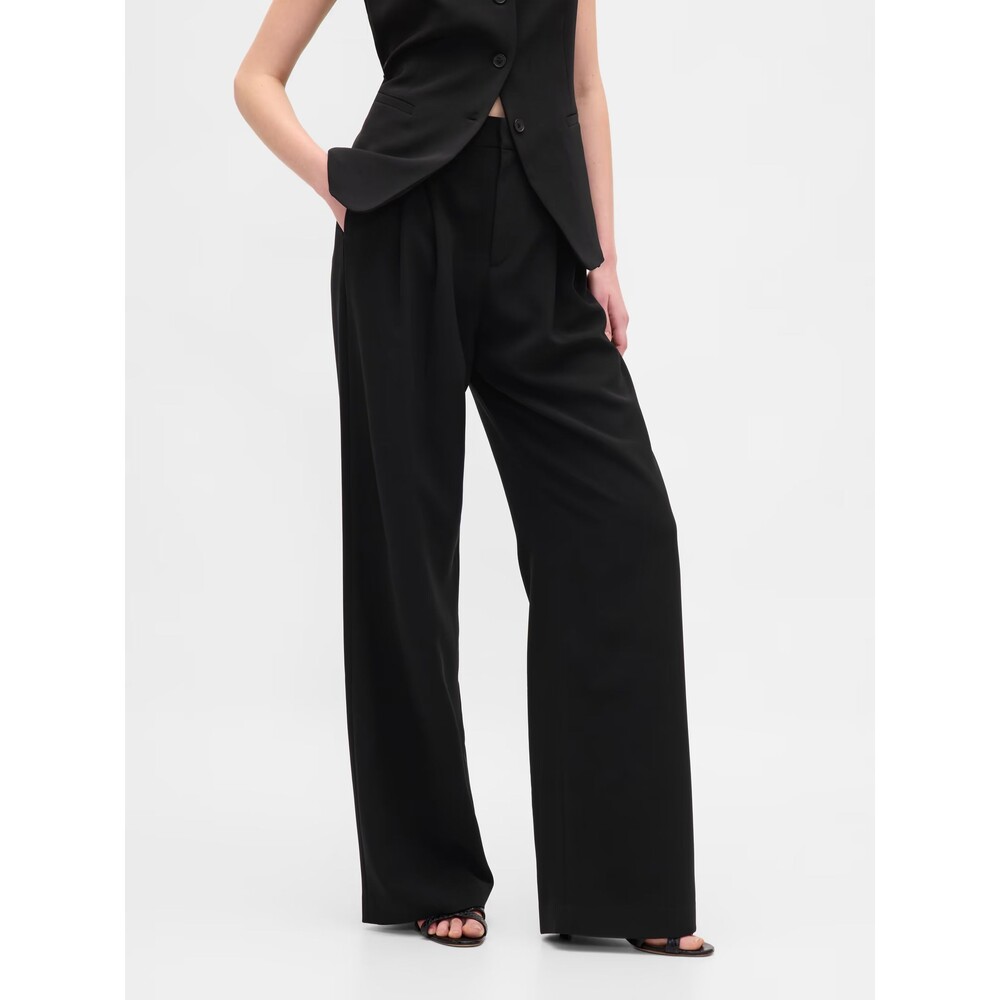 Gap Easy Linen Pleated Trousers - Size 6
